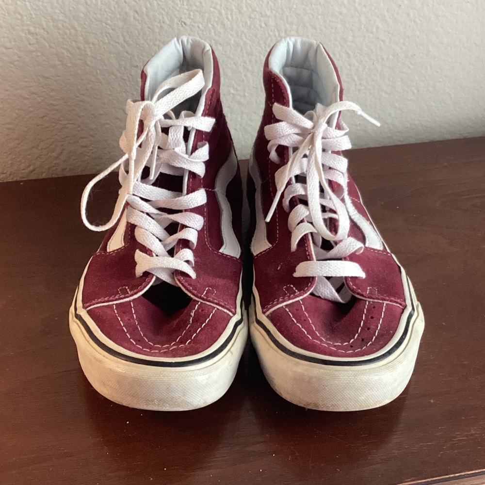 Vans Women's Burgundy High-Top Sneakers